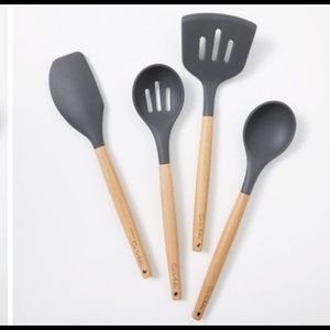 Grey Sur La Table 4-Piece Silicone utensil set
